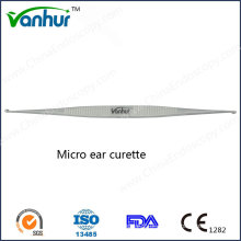 Instrumentos de Otoscopia Cureta de Micro Ear de aço inoxidável